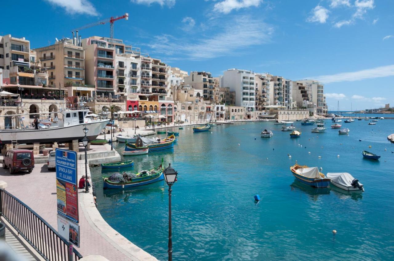 Cosy Apartment Steps To St George'S Bay Сент Джулианс Экстерьер фото